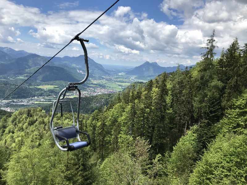 Kaiserlift Kufstein - Bergfahrt mit Traumblick auf das Inntal