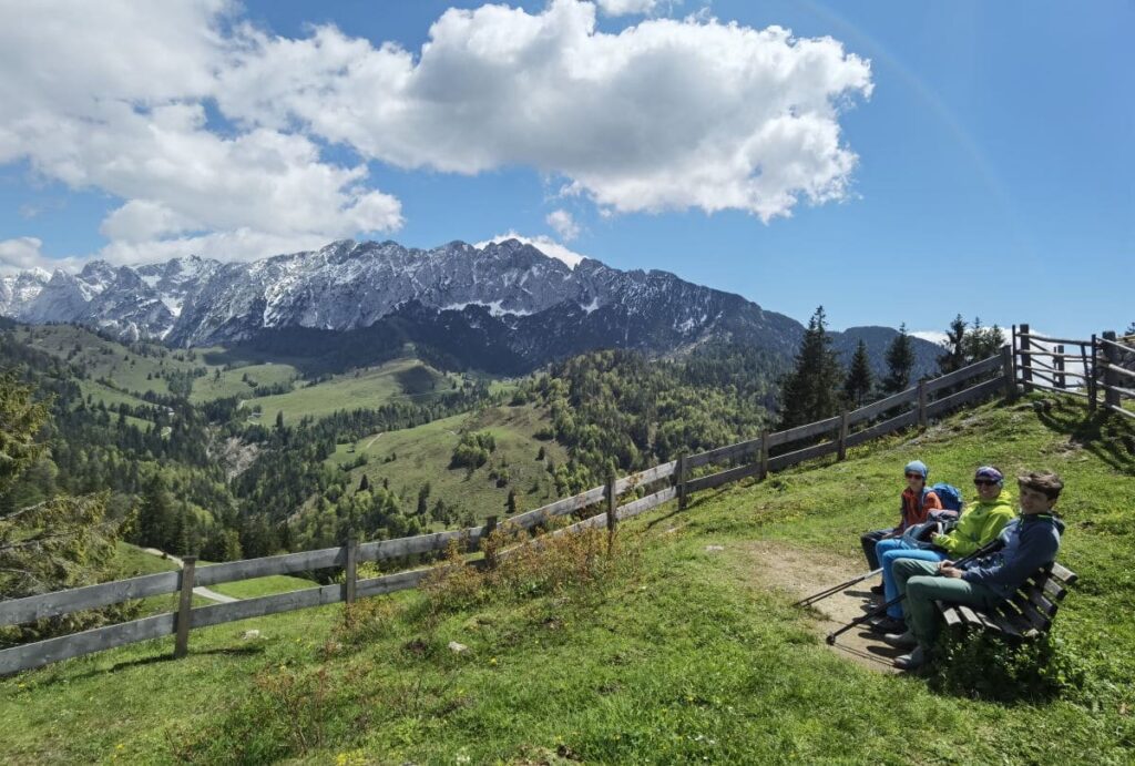 Brentenjoch Kufstein - mit Blick auf das Kaisergebirge