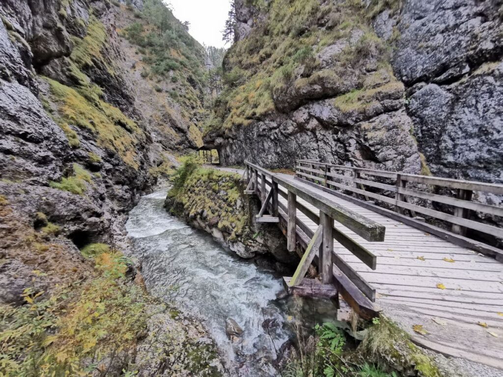 Klamm Kufstein wandern - hier die Kundler Klamm