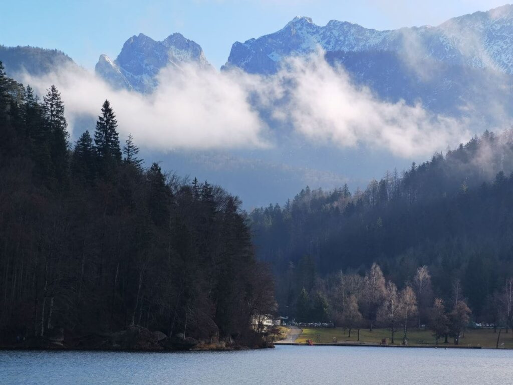 Hechtsee Kufstein mit dem Kaisergebirge