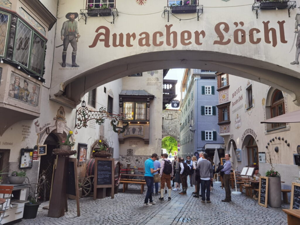 Das Auracher Löchl in der Altstadt Kufstein